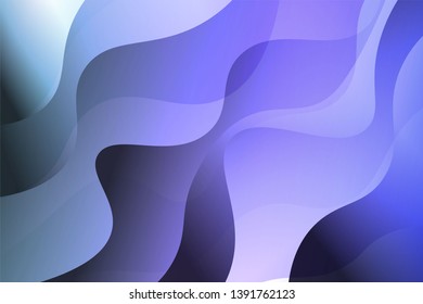 Wave background. Abstract geometric pattern. Vector illustration. Blue color