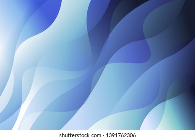 Wave background. Abstract geometric pattern. Vector illustration. Blue color