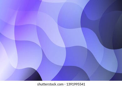 Wave background. Abstract geometric pattern. Vector illustration. Blue color