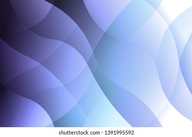 Wave background. Abstract geometric pattern. Vector illustration. Blue color