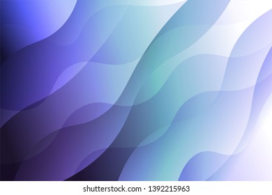 Wave background. Abstract geometric pattern. Vector illustration. Blue color