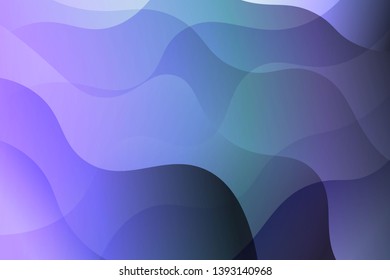 Wave background. Abstract geometric pattern. Vector illustration. Blue color