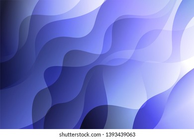 Wave background. Abstract geometric pattern. Vector illustration. Blue color