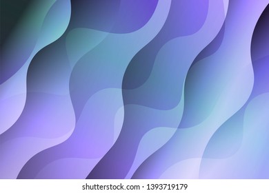 Wave background. Abstract geometric pattern. Vector illustration. Blue color
