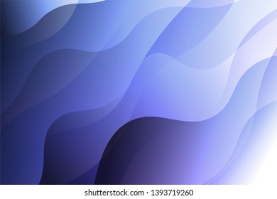 Wave background. Abstract geometric pattern. Vector illustration. Blue color
