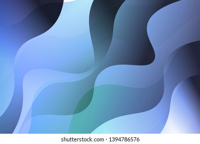 Wave background. Abstract geometric pattern. Vector illustration. Blue color