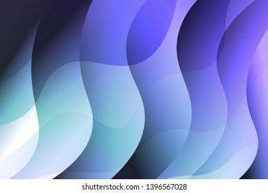 Wave background. Abstract geometric pattern. Vector illustration. Blue color