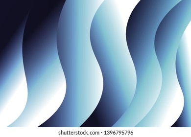 Wave background. Abstract geometric pattern. Vector illustration. Blue color