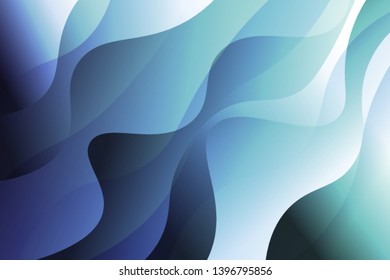 Wave background. Abstract geometric pattern. Vector illustration. Blue color