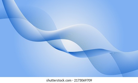wave background in blue color, with line elements, technology, startup, game, suitable for websites, mobile applications, posters, games, printing and more
