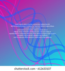 Wave background, blue and pink background, line background