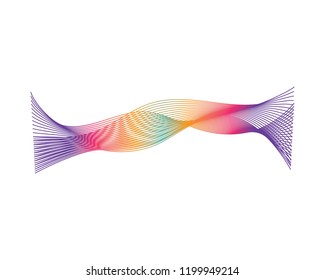 wave background for business template