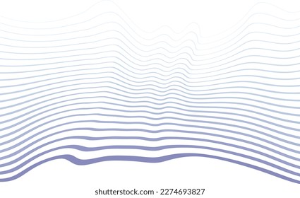 Wave background. Curved lines. Vector illustration.