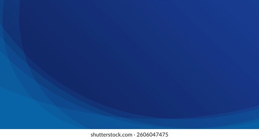 wave background. deep blue abstract background with smooth, curved layers creating a modern, professional, and dynamic design.