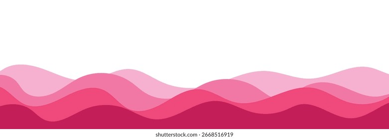 Wave background. Design of a banner poster. Vector illustration