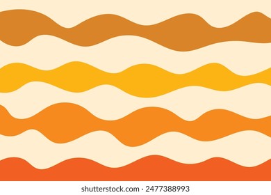 Wave background. Design of colourful poster. Vector illustration