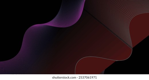 Wave background with elegant red wave effect simple. Premium design for wallpaper, banner, poster.