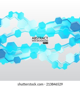 Wave background. EPS10 vector