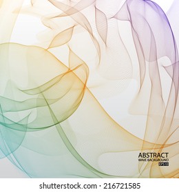 Wave background. EPS10 vector