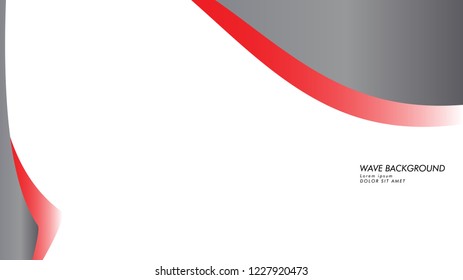 wave background with gray red color