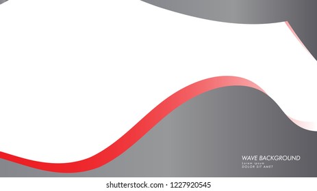 wave background with gray red color