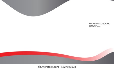 wave background with gray red color