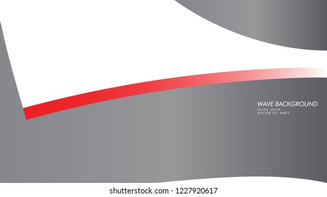 wave background with gray red color