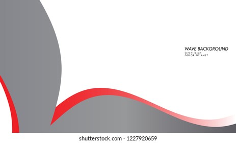 wave background with gray red color
