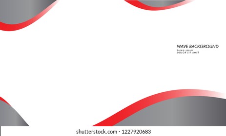 wave background with gray red color
