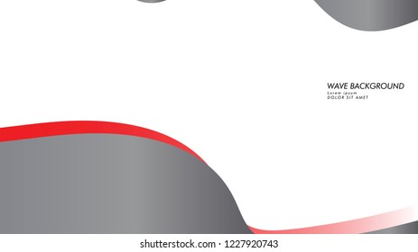 wave background with gray red color