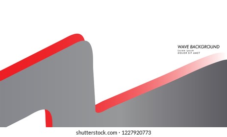 wave background with gray red color