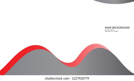 wave background with gray red color