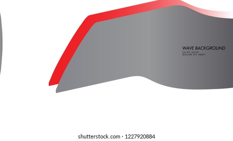 wave background with gray red color
