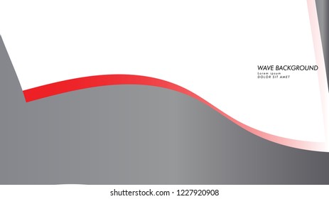 wave background with gray red color