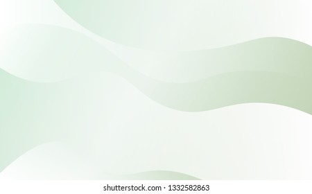 Wave background for holiday. Vector illustration with geometric shapes layers. Green color.