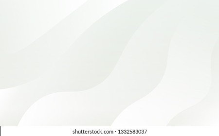 Wave background for holiday. Vector illustration with geometric shapes layers. Green color.
