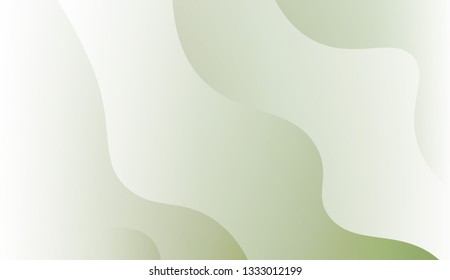 Wave background for holiday. Vector illustration with geometric shapes layers. Green color.