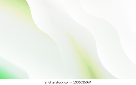 Wave background for holiday. Vector illustration with geometric shapes layers. Green color.