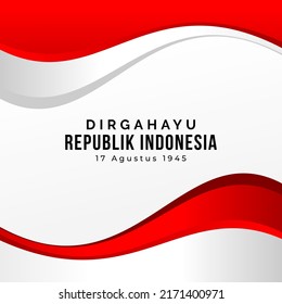 wave background Indonesia independence day