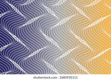 Wellenhintergrund orange, blaugrüne Farbe