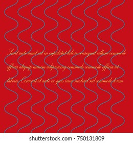 Wave, background, red abstract.