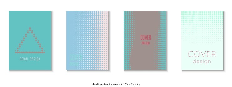 Wave Background Set. Cool Memphis Art With Circles. Minimalistic Brochure In 2d Frame. Halftone Flyer. Minimalist Music Texture. Geometric Graphic Poster. Trendy Wave Background