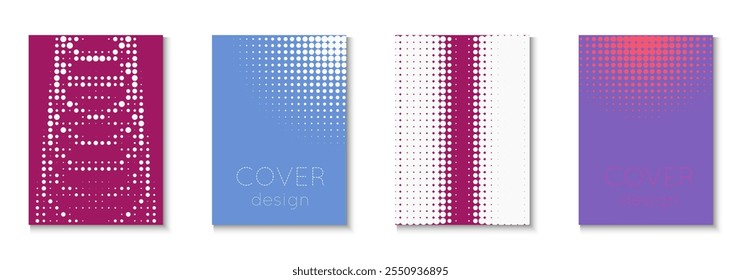 Wave Background Set. Summer Circles With Modern Art. Minimalistic Brochure In 2d Frame. Halftone Flyer. Minimalist Party Texture. Geometric Line Pattern. Trendy Wave Background