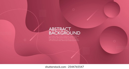 Wave background simple soft red gradient textured background design in 3D style. Eps10 Vector