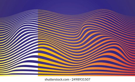 wave background title design earthtone