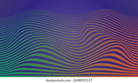 wave background title design earthtone