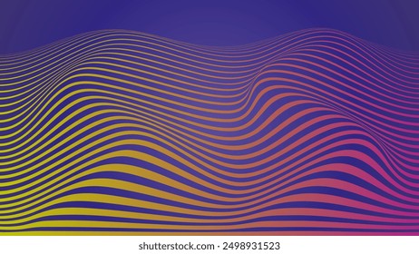 wave background title design earthtone