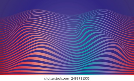 wave background title design earthtone