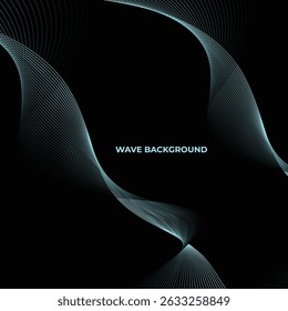 WAVE BACKGROUND TOSCA BLACK ABSTRACT