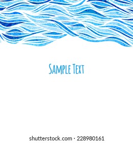 Wave background, vector illustration